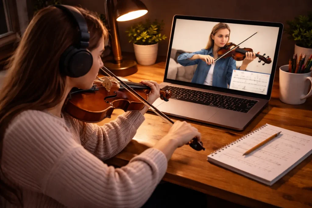 Como aprender Violino Pelo Computador