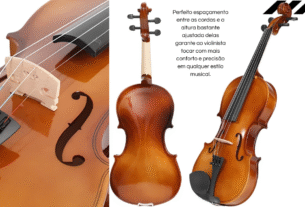 Violino Acústico 4/4 Arco Breu Cavalete Mdf Estojo Luxo: Vale a Pena?